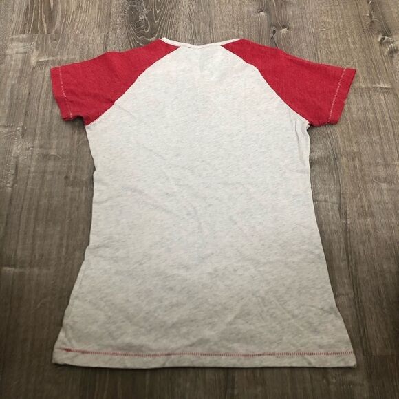 NWT Tournament of Roses Pasadena CA Womens Red Gray Short Sleeve T-Shirt Size M - Picture 8 of 10